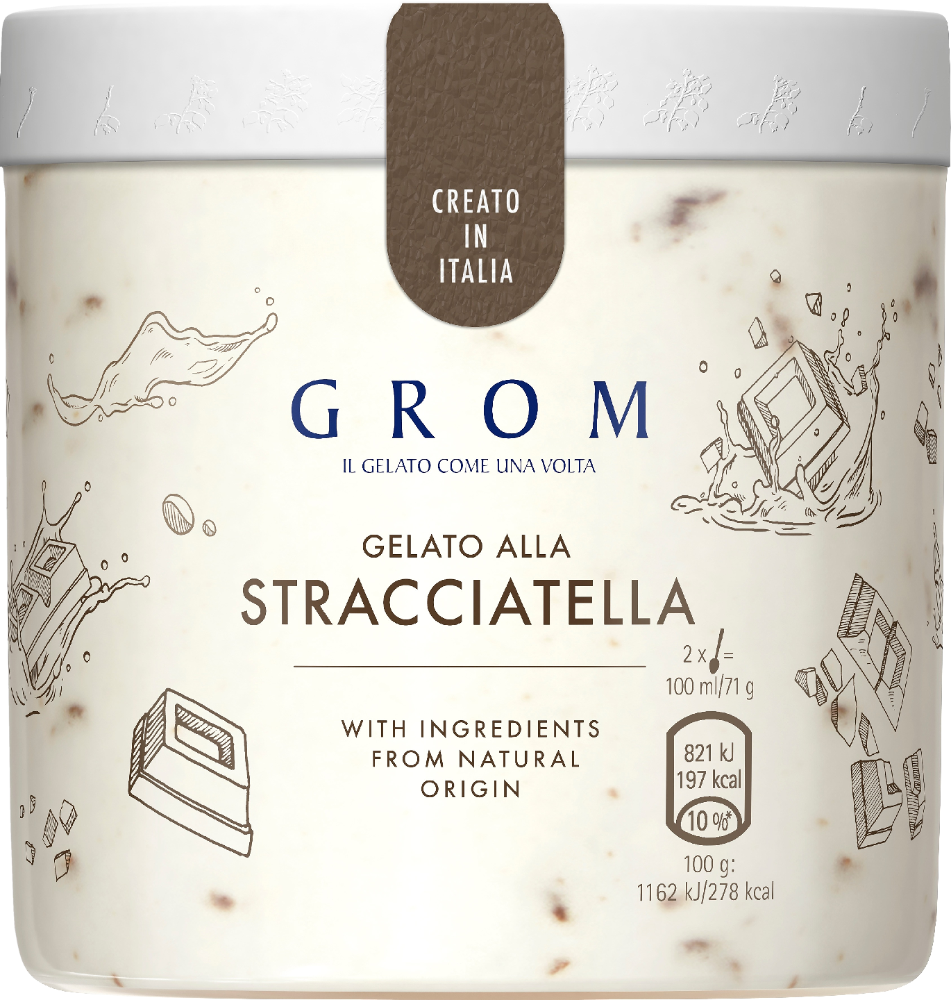Grom Stracciatella jäätelö 460 ml