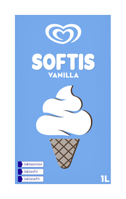 Ingman Softis vanilja 1l laktoositon
