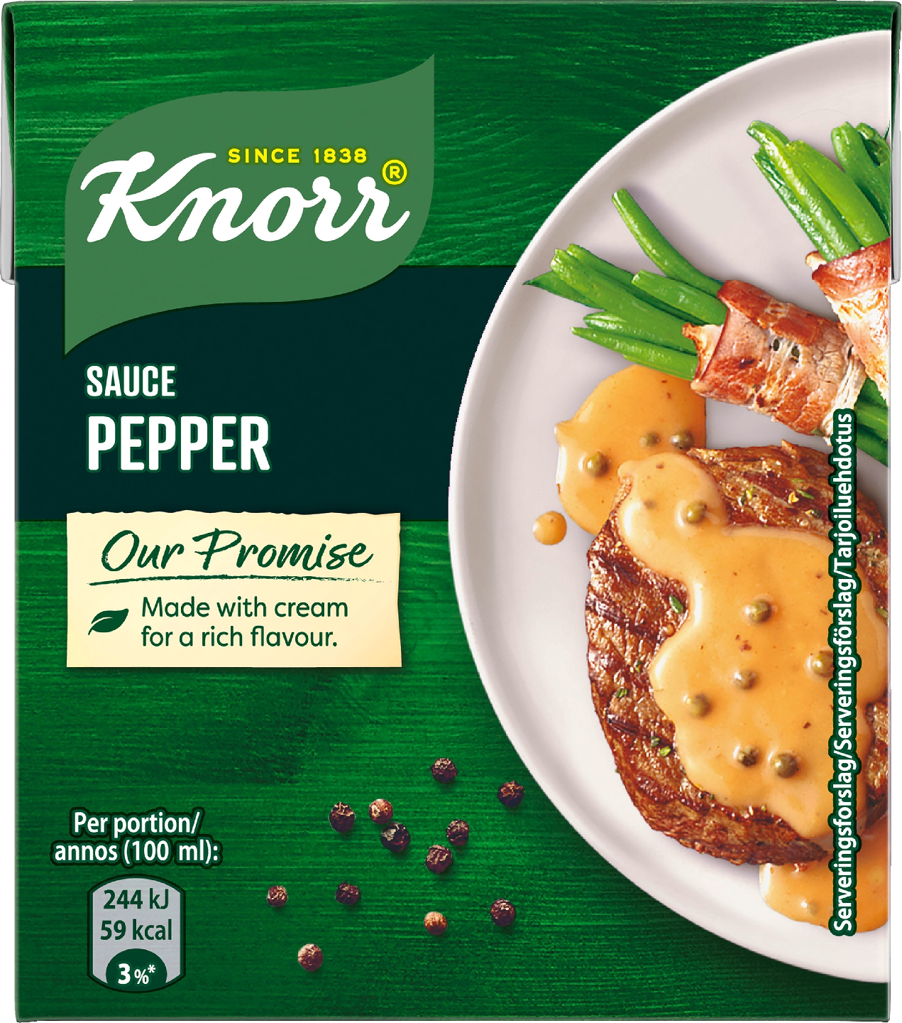 Knorr valmiskastike 300ml pippuri