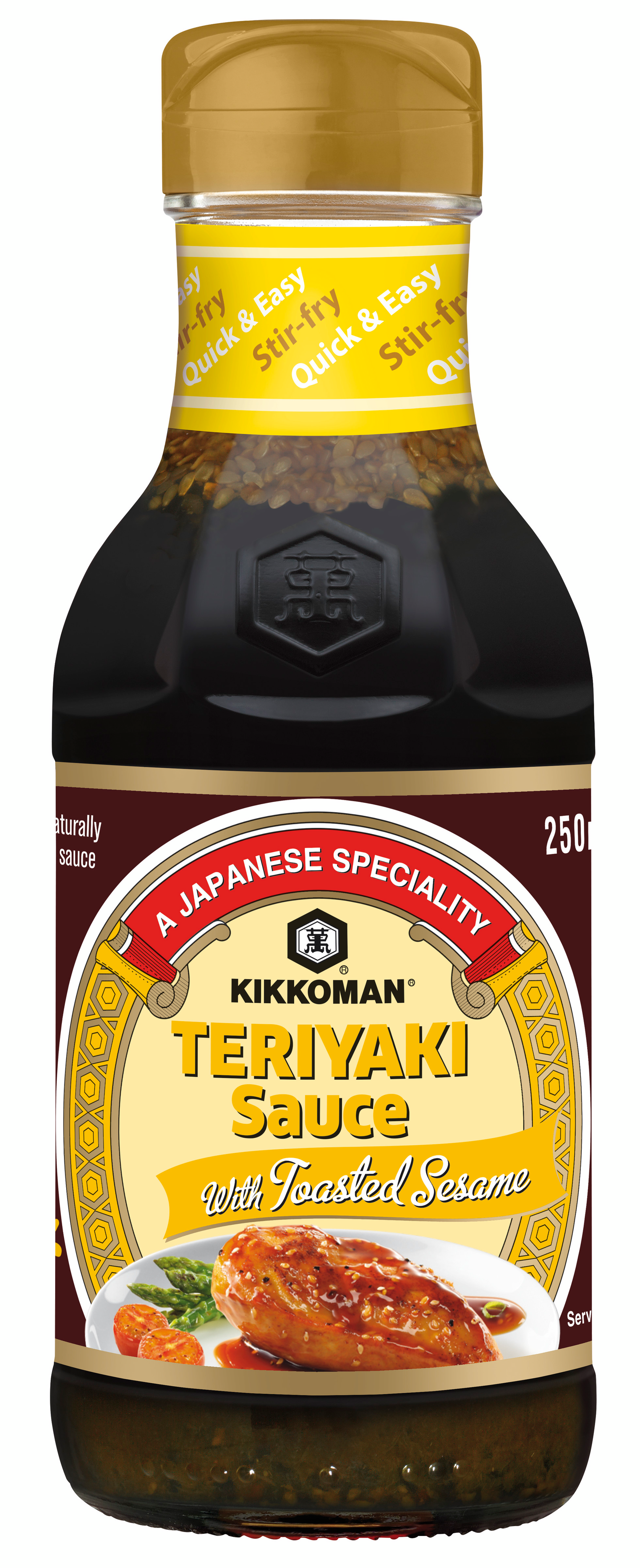 Kikkoman paahdetuilla seesaminsiemenillä maustettu teriyaki-kastike 250ml