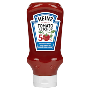 Heinz ketchup 550g 50% vähemmän sokeria ja suolaa