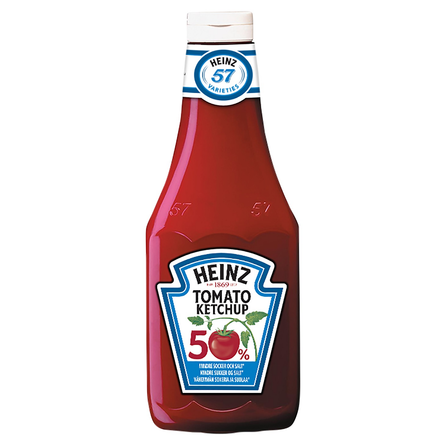 Heinz ketchup 960g 50% vähemmän sokeria ja suolaa