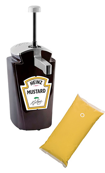 Heinz sinappi 3x2,5l SOM täyttöpussi