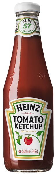 Heinz Ketsuppi lasipullo 300ml/342g