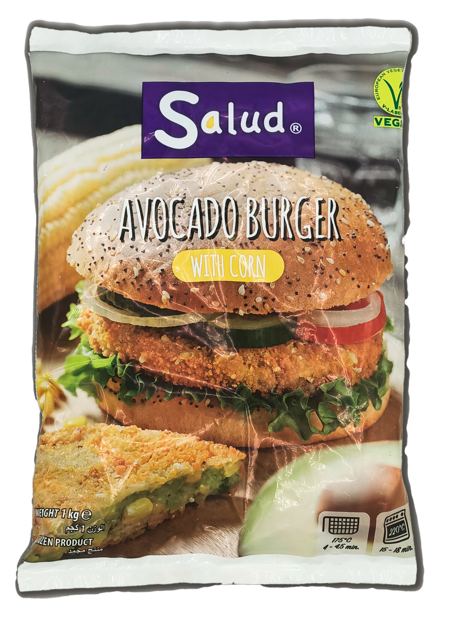 Salud Avocado burger 125g/1kg pakaste