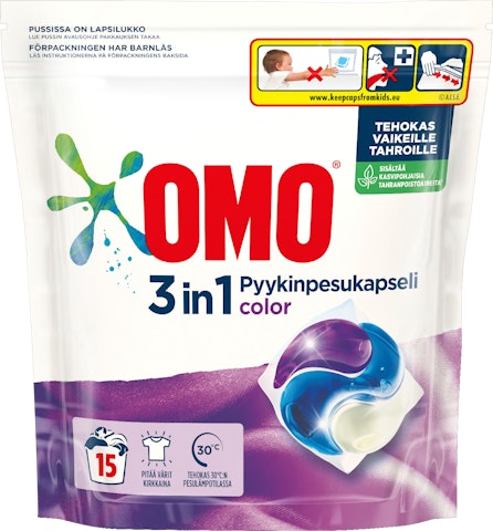 Omo pyykinpesuainekapselit 15kpl Color