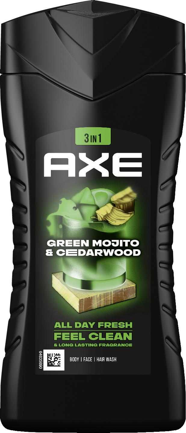 Axe suihkusaippua 250ml Green Mojito & Cedarwood