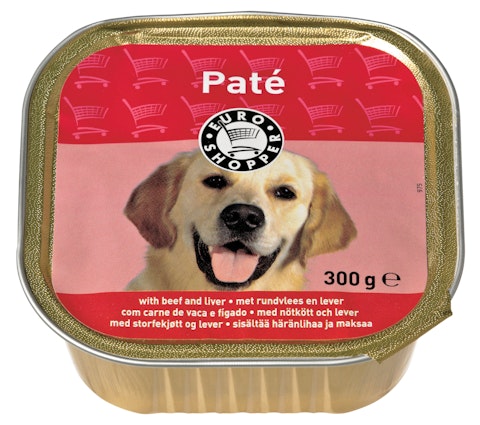 Euro Shopper koiran paté sisältää häränlihaa ja maksaa 300 g | K-Ruoka  Verkkokauppa