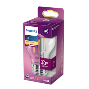 Philips LED vakiolamppu 4.3W E27 470lm 2700K