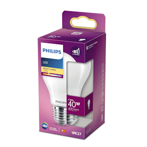 Philips LED vakiolamppu 4.5W E27 470lm 2700K