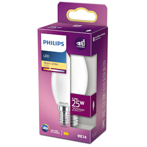 Philips LED kynttilälamppu 2.2W E14 250lm 2700K