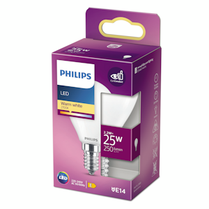 Philips LED mainoslamppu 2.2W E14 250lm 2700K