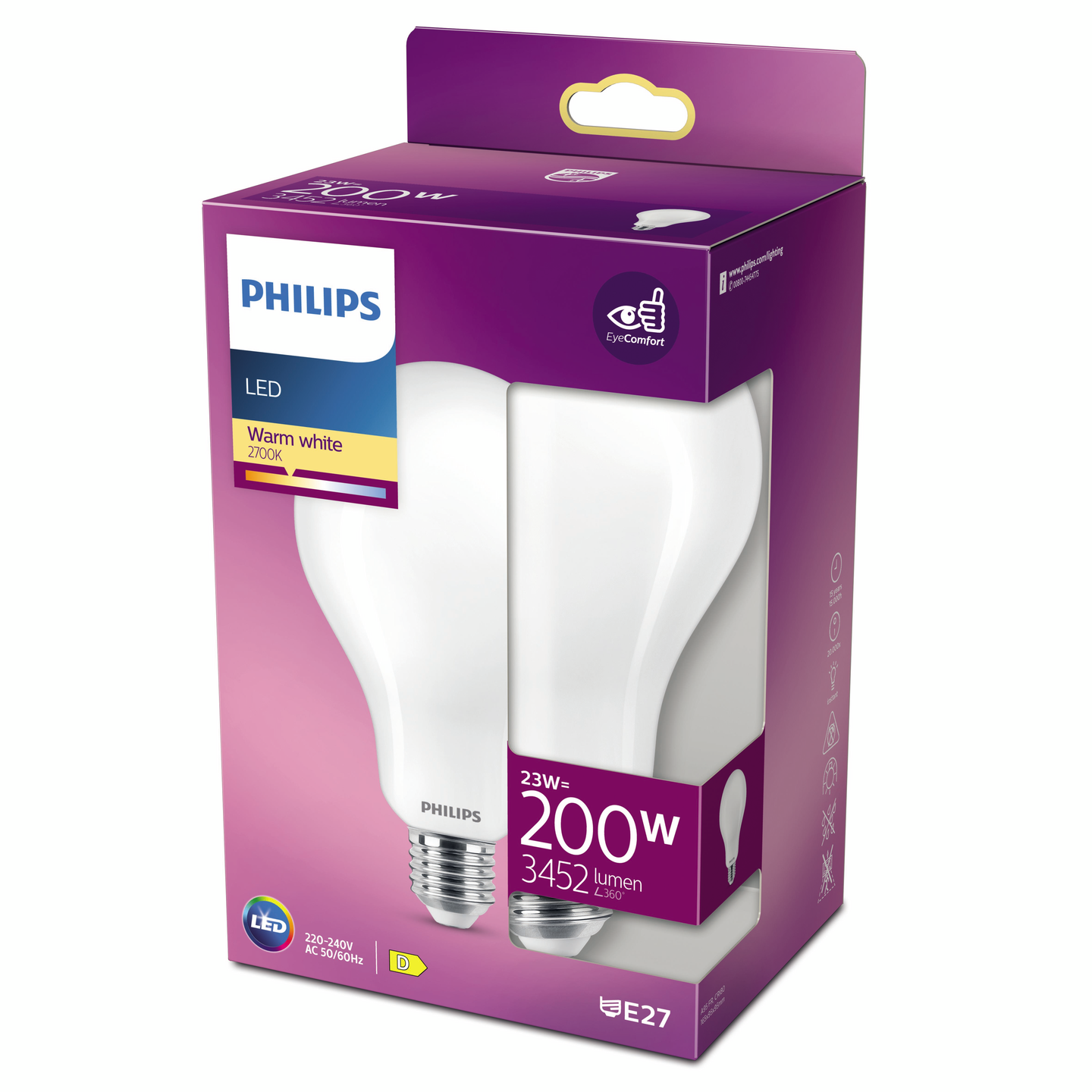 Philips LED pallo A95 E27 3450lm matta 2700K