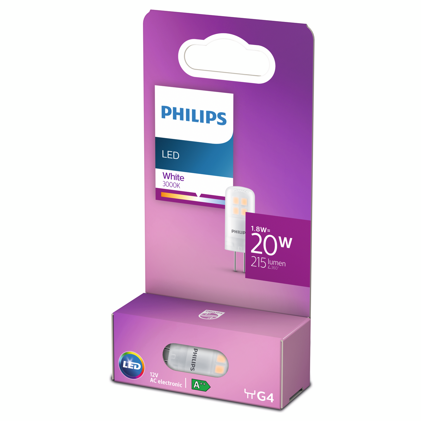 Philips LED lamppu 1.8W G4 215lm 3000K
