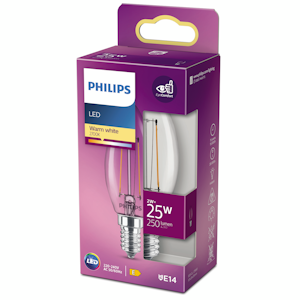 Philips LED kynttilälamppu 2W E14 250lm 2700K