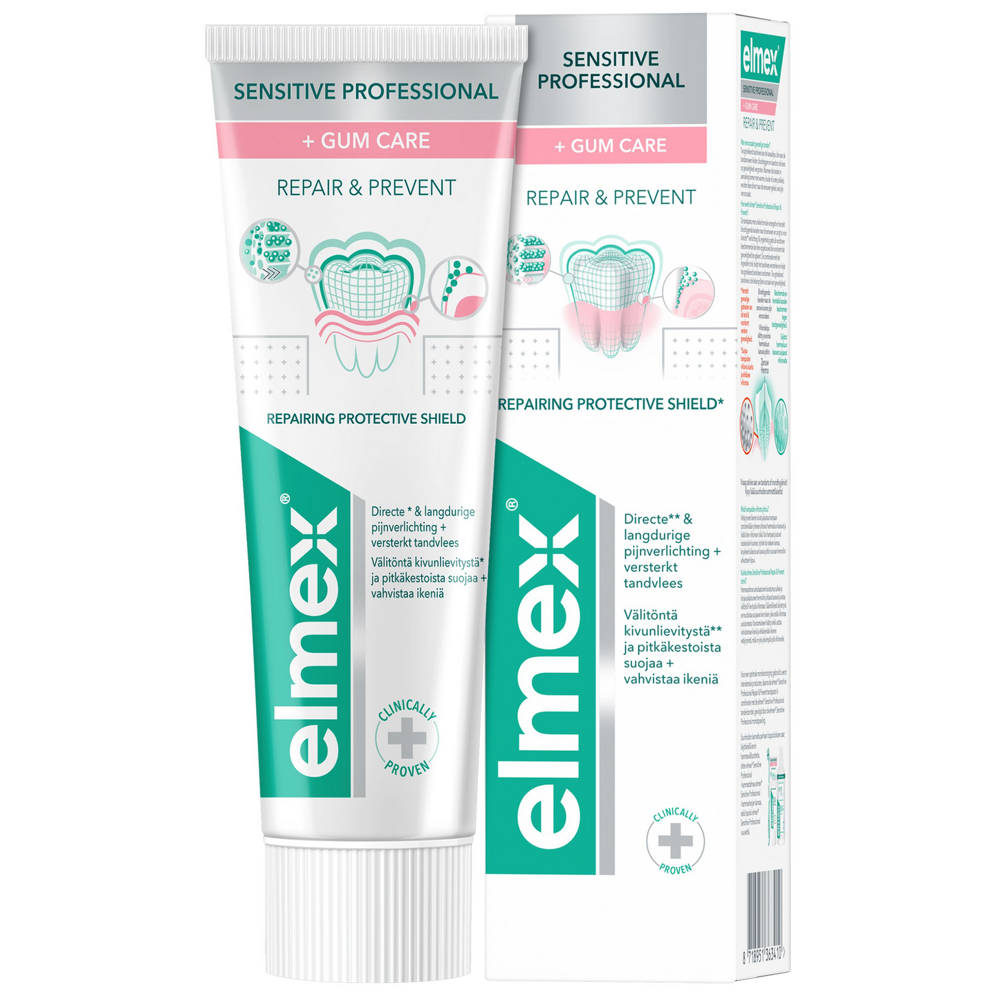 Elmex Sensitive Professional Repair&Prevent + Gum Care hammastahna 75ml