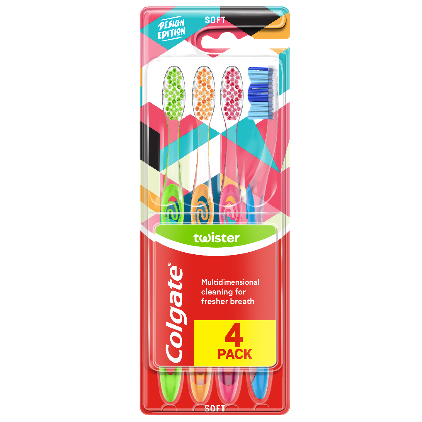 Colgate Twister Soft 4-pack hammasharja