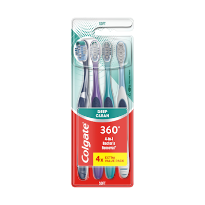 Colgate 360 Soft 4-pack hammasharja