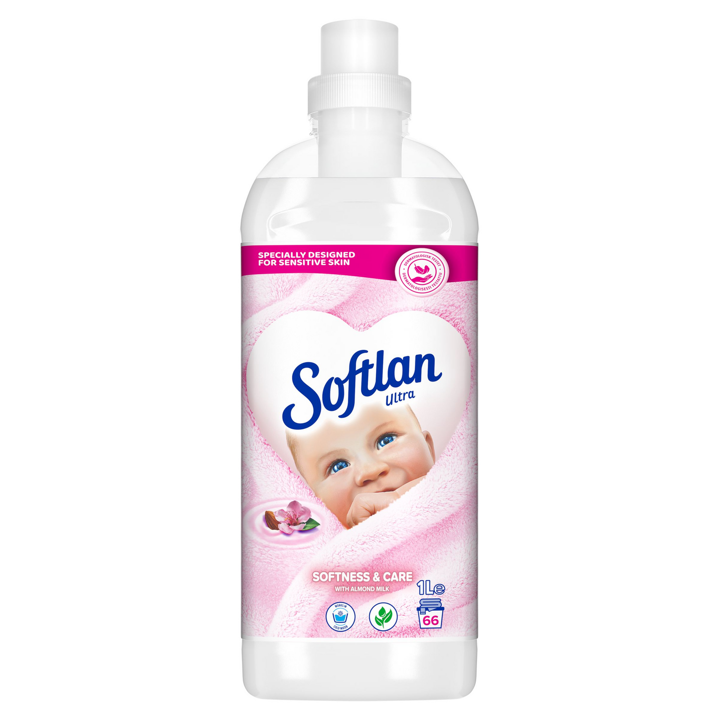 Softlan huuhteluaine 1L Softness & Care