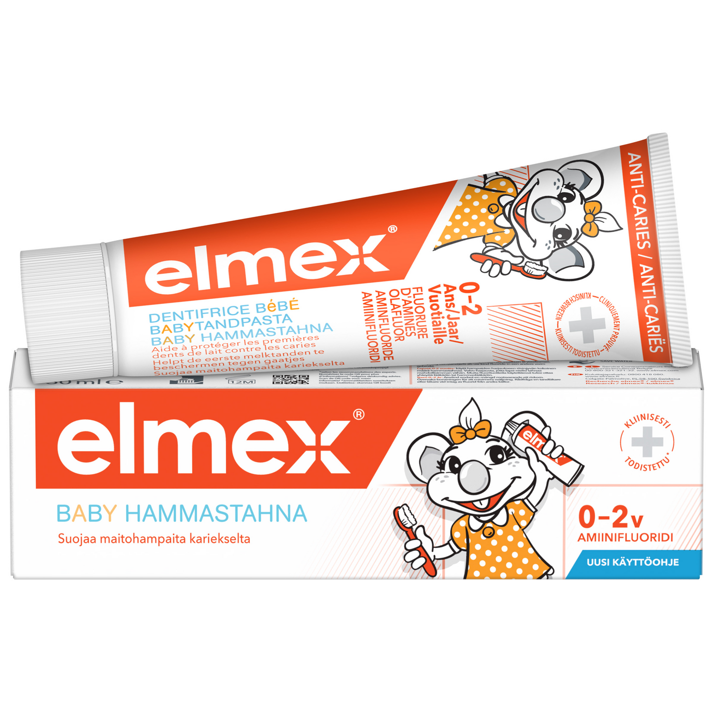 Elmex hammastahna 50ml 0-2 v. Baby