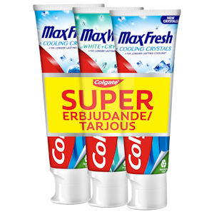 Colgate Max Fresh Cooling Crystals hammastahna 75 ml 3-pack