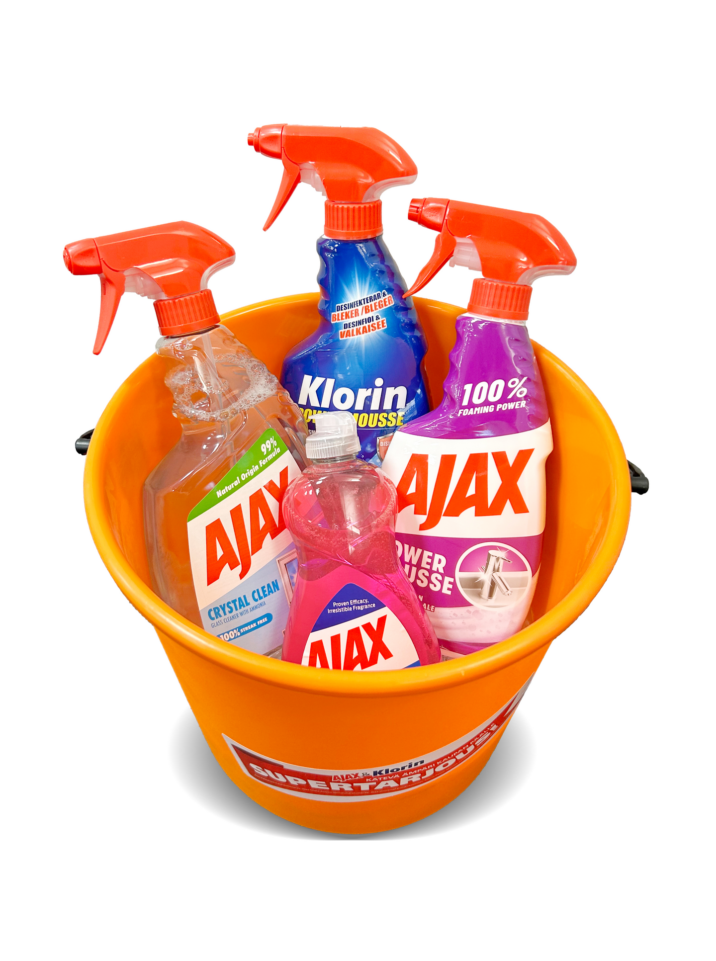 Ajax ja Klorin siivoussanko 4 varianttia