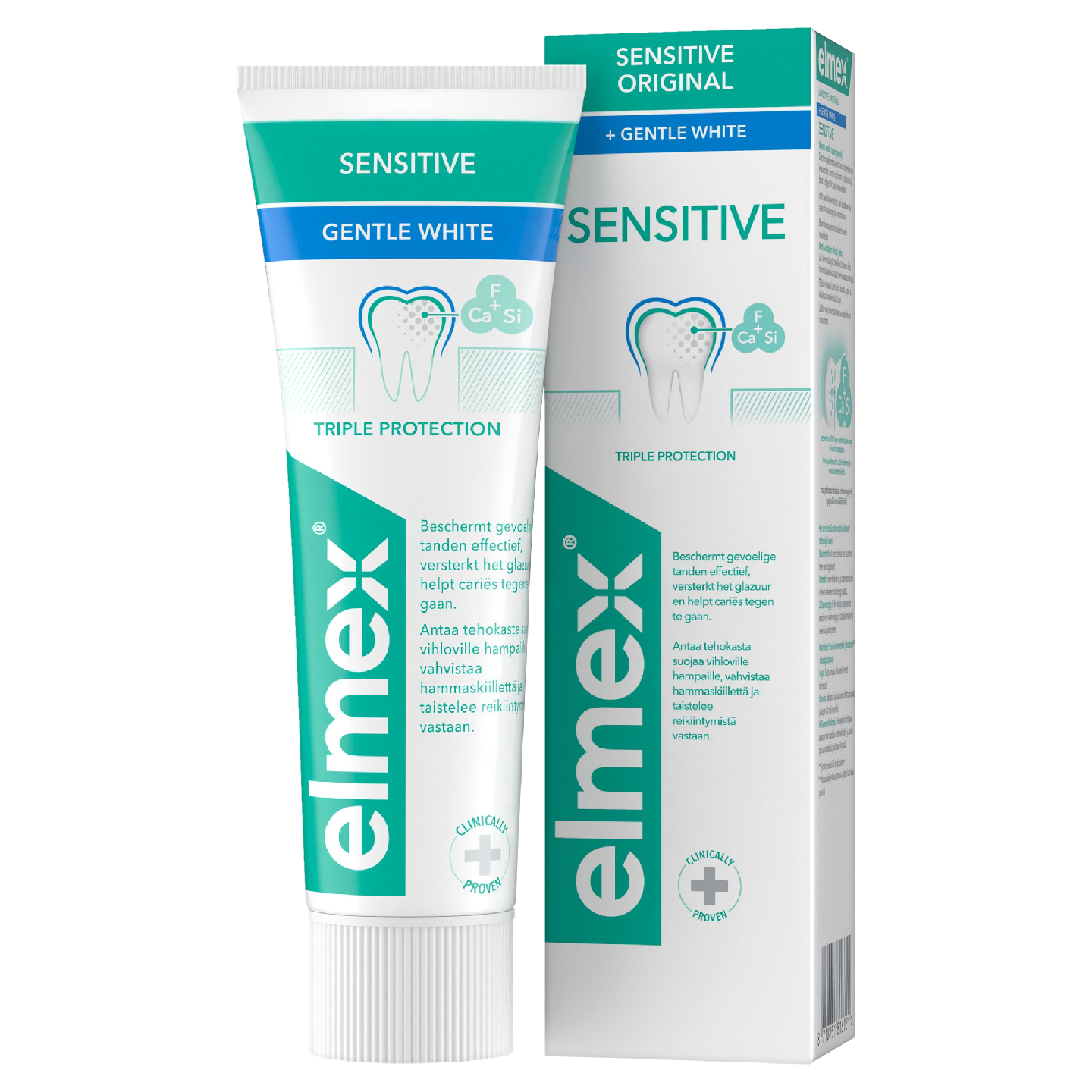 elmex Sensitive Original + Gentle Whitening hammastahna 75ml