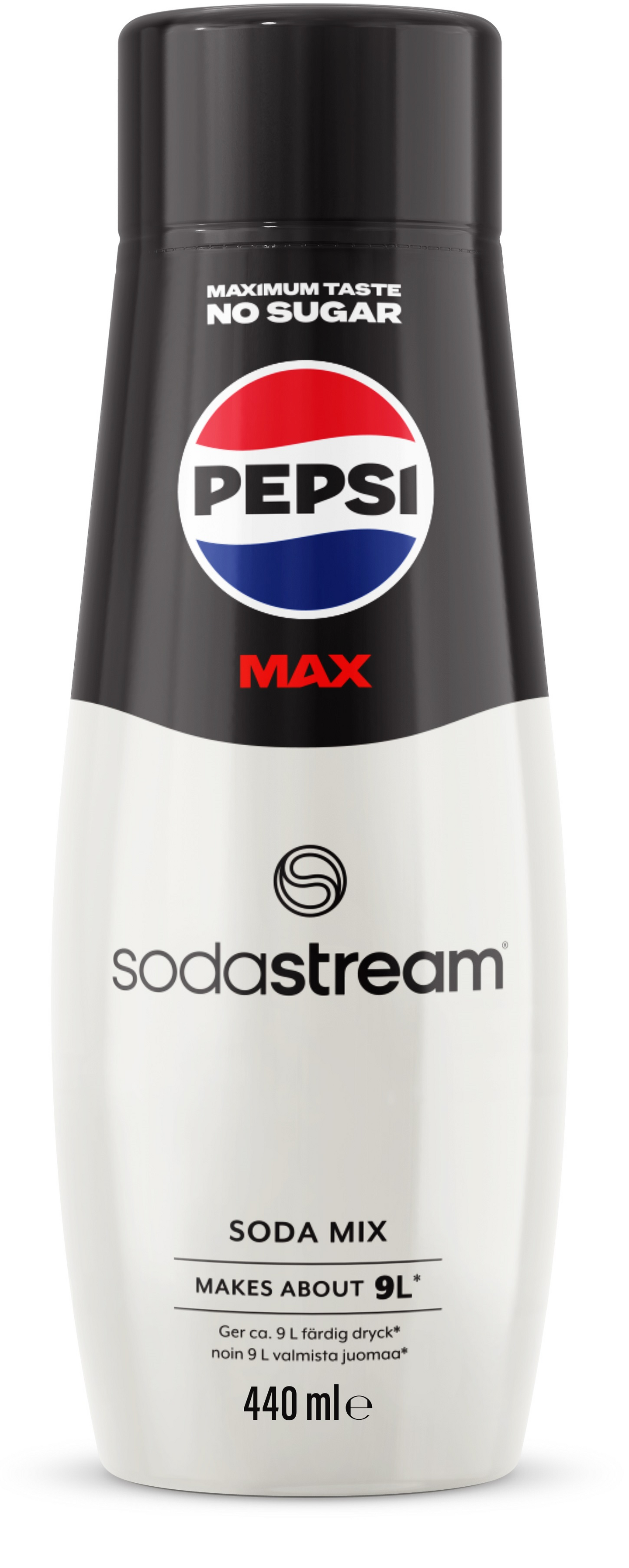 SodaStream 440ml Pepsi Max no sugar PUOLILAVA