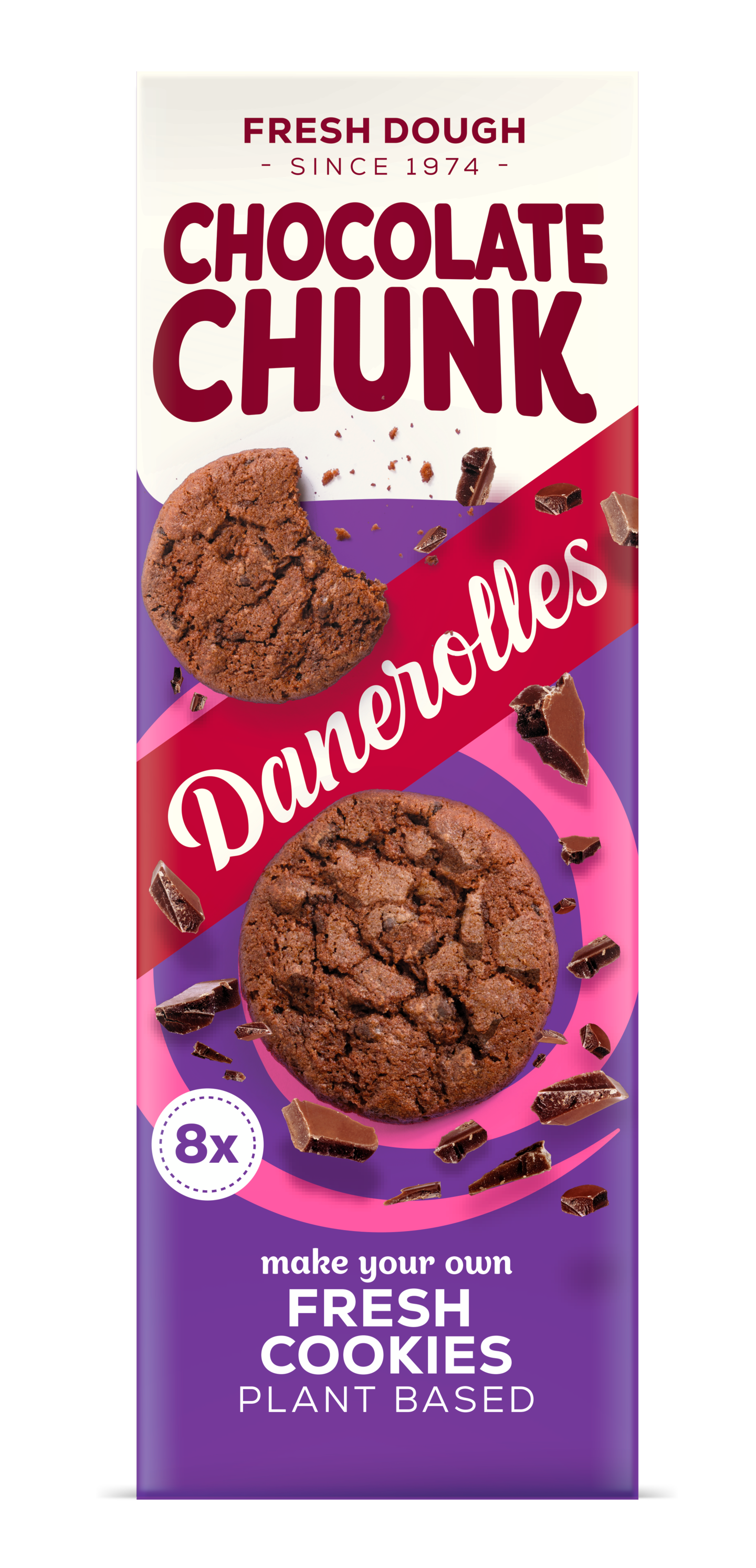 Danerolles Cookiedough Chocolate Chunck paistovalmis keksitaikina 240g