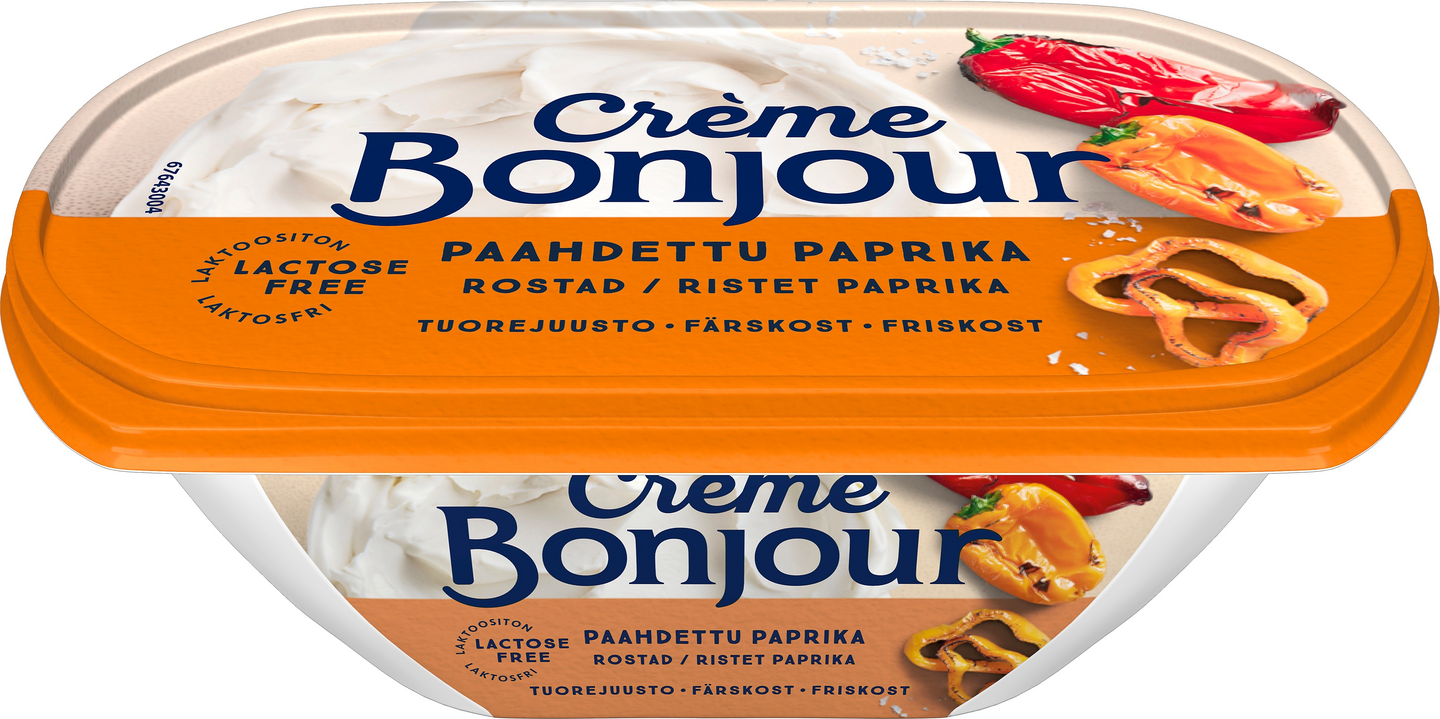Crème Bonjour 200g Paahdettu Paprika tuorejuusto laktoositon