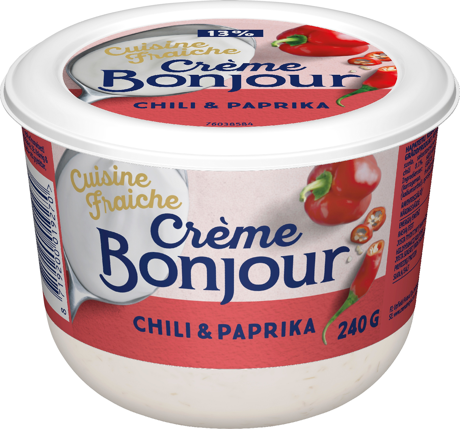 Creme Bonjour Cuisine fraiche 240g chili&paprika | K-Ruoka Verkkokauppa