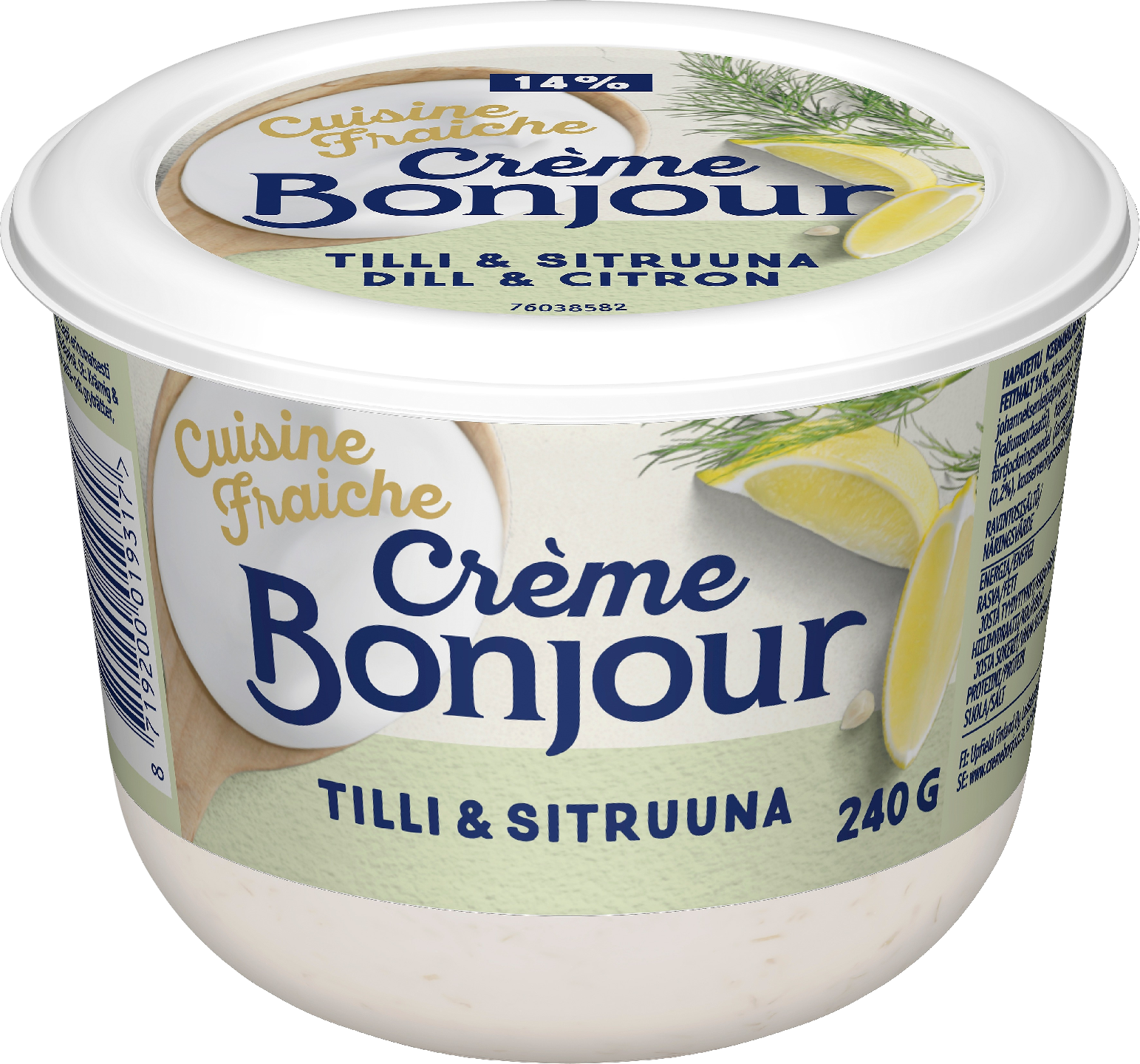 Creme Bonjour Cuisine fraiche 240g tilli&sitruuna