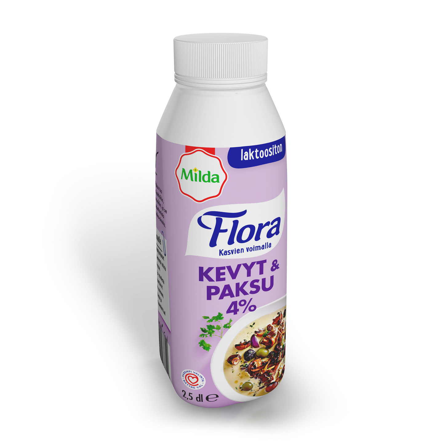 Flora Ruoka kevyt & paksu 4% 2,5dl laktoositon | K-Ruoka Verkkokauppa