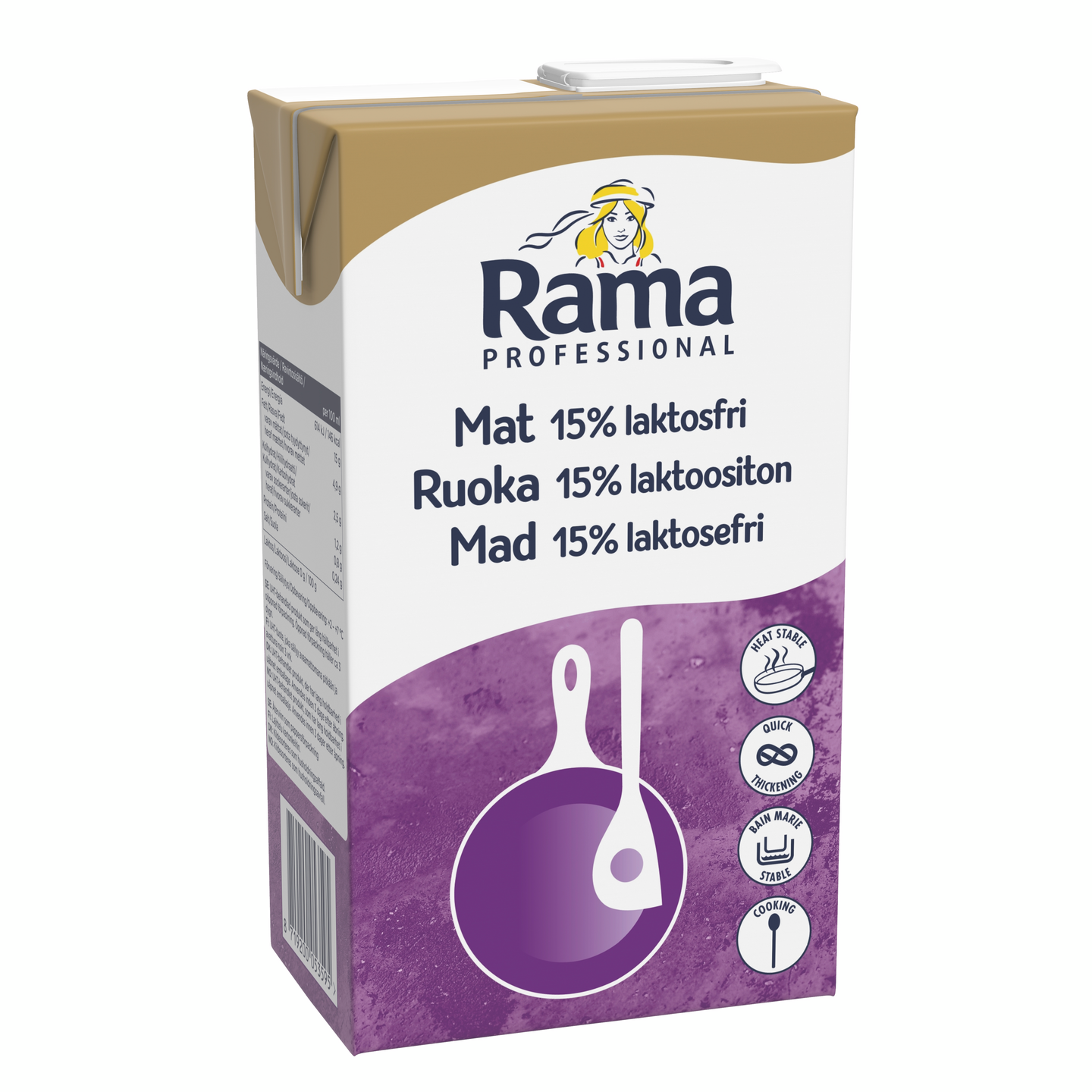 Rama Professional Ruoka Laktoositon maitopohjainen kasvirasvasekoite 15% 1l