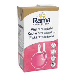 Rama Professional Kuohu Laktoositon vispautuva maitopohjainen kasvirasvasekoite 30% 1l