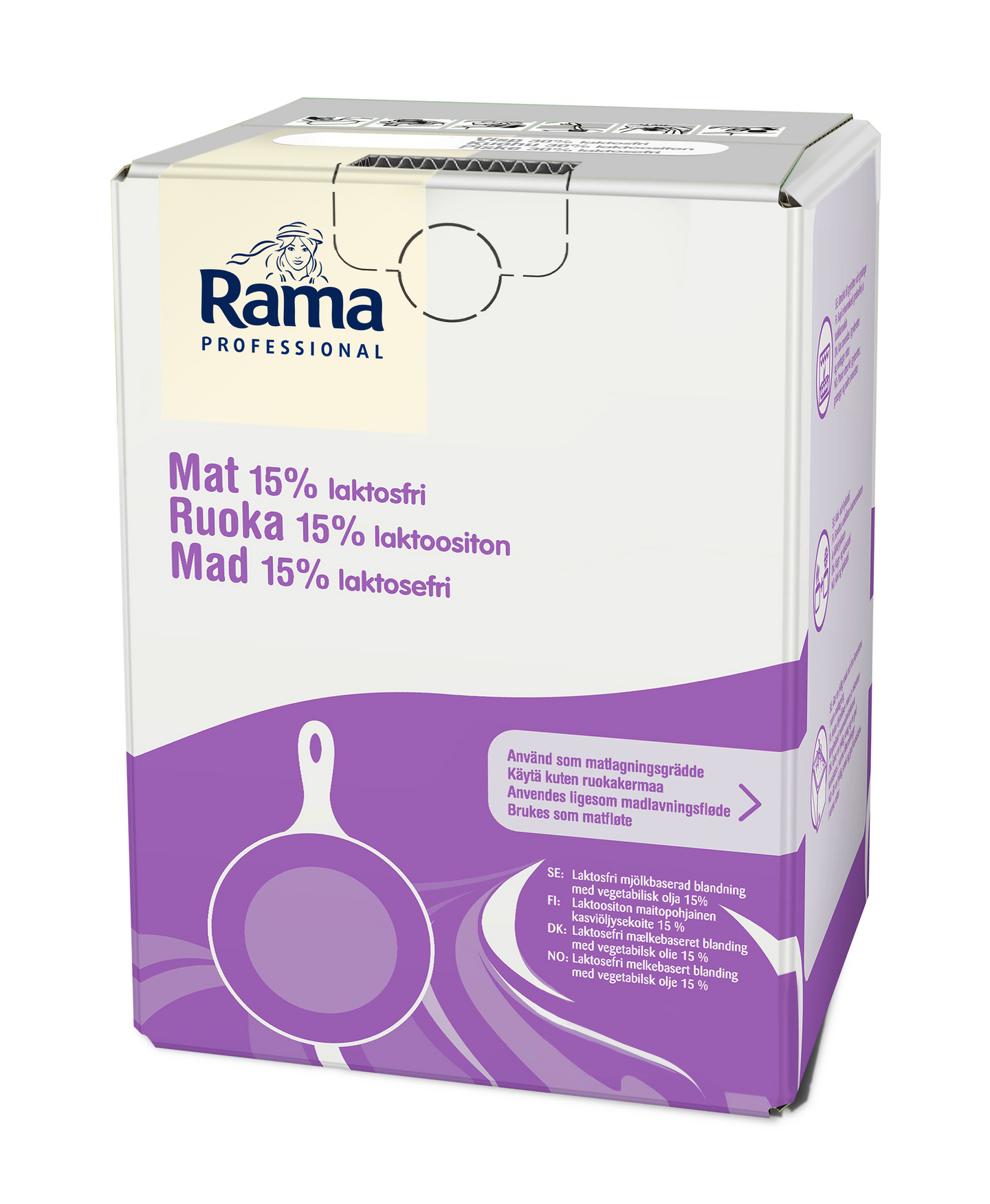 Rama Professional Ruoka Laktoositon maitopohjainen kasvirasvasekoite 15% 10l