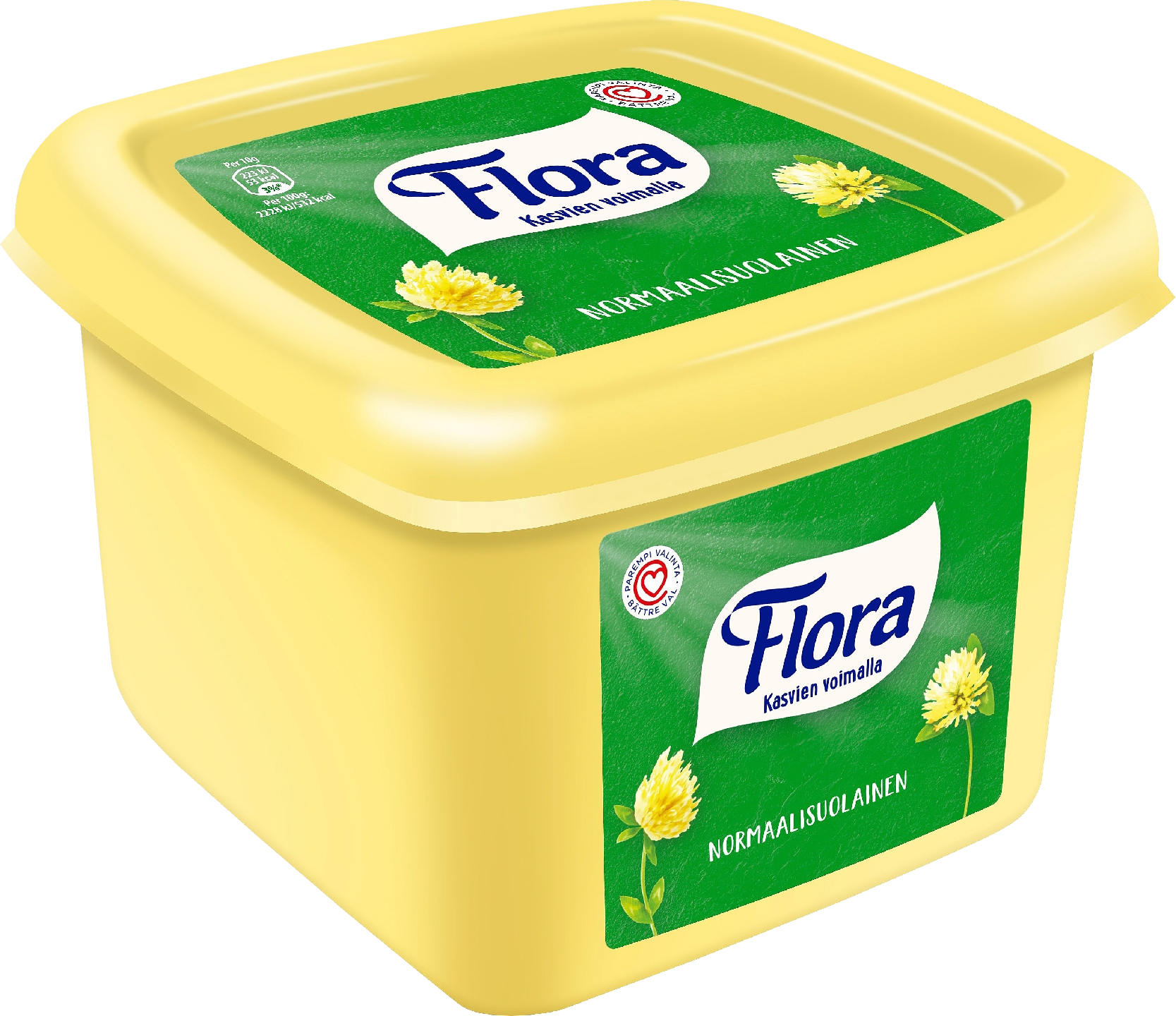 Flora 1kg Normaalisuolainen margariini 60%