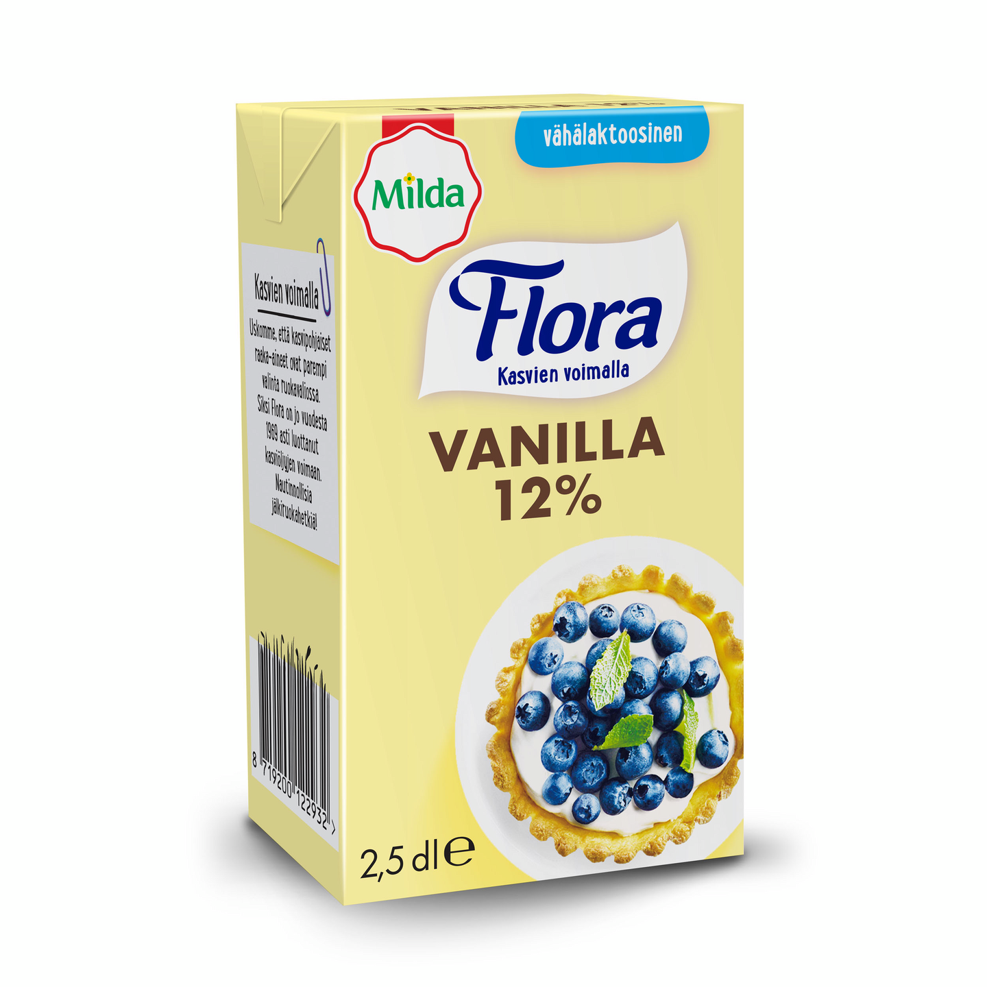 Flora Vanilla vispautuva vaniljakastike 2,5dl vähälaktoosinen