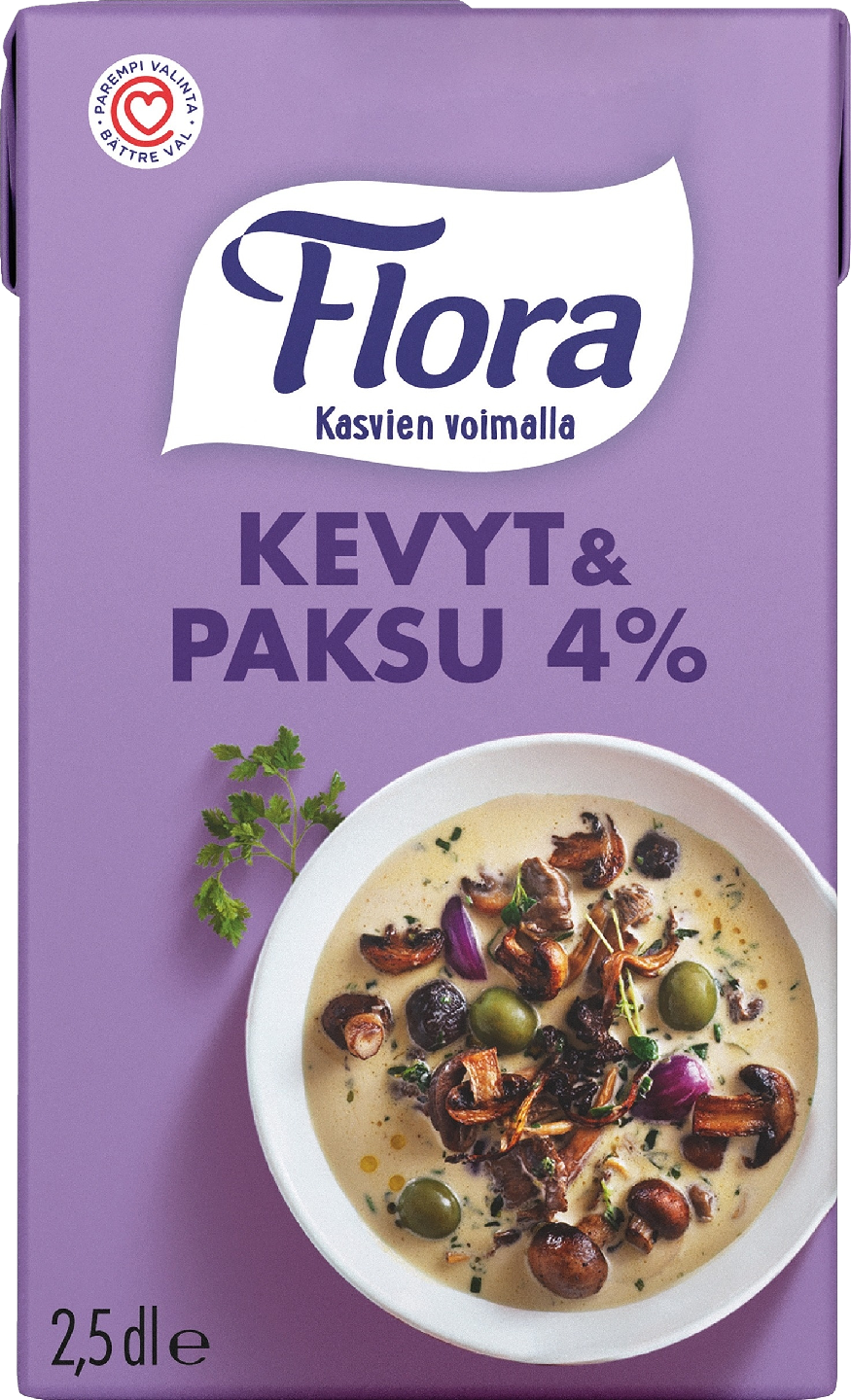 Flora Ruoka kevyt & paksu 4% 2,5dl