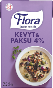 Flora Ruoka kevyt & paksu 4% 2,5dl