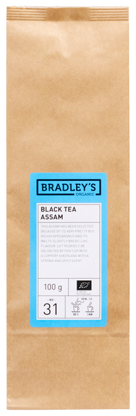 Bradley's Organic No. 31 Assam musta tee 100g luomu