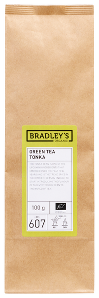 Bradley's Organic No. 607 Tonka maustettu vihreä tee 100g luomu