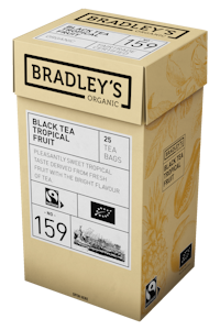 Bradley's Organic No.159 tropical fruit musta tee 25kpl luomu Reilun kaupan