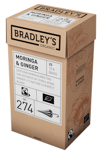 Bradley's Organic No.274 Moringa and Ginger maustettu yrttiuutejuoma 25kpl luomu Reilun kaupan