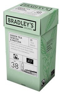 Bradley's Organic No.38 Green tea Sencha and Matcha vihreä tee 25kpl luomu Reilun kaupan