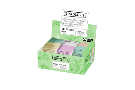 Bradley's Organic teelajitelmapakkaus 90kpl luomu Reilun kaupan