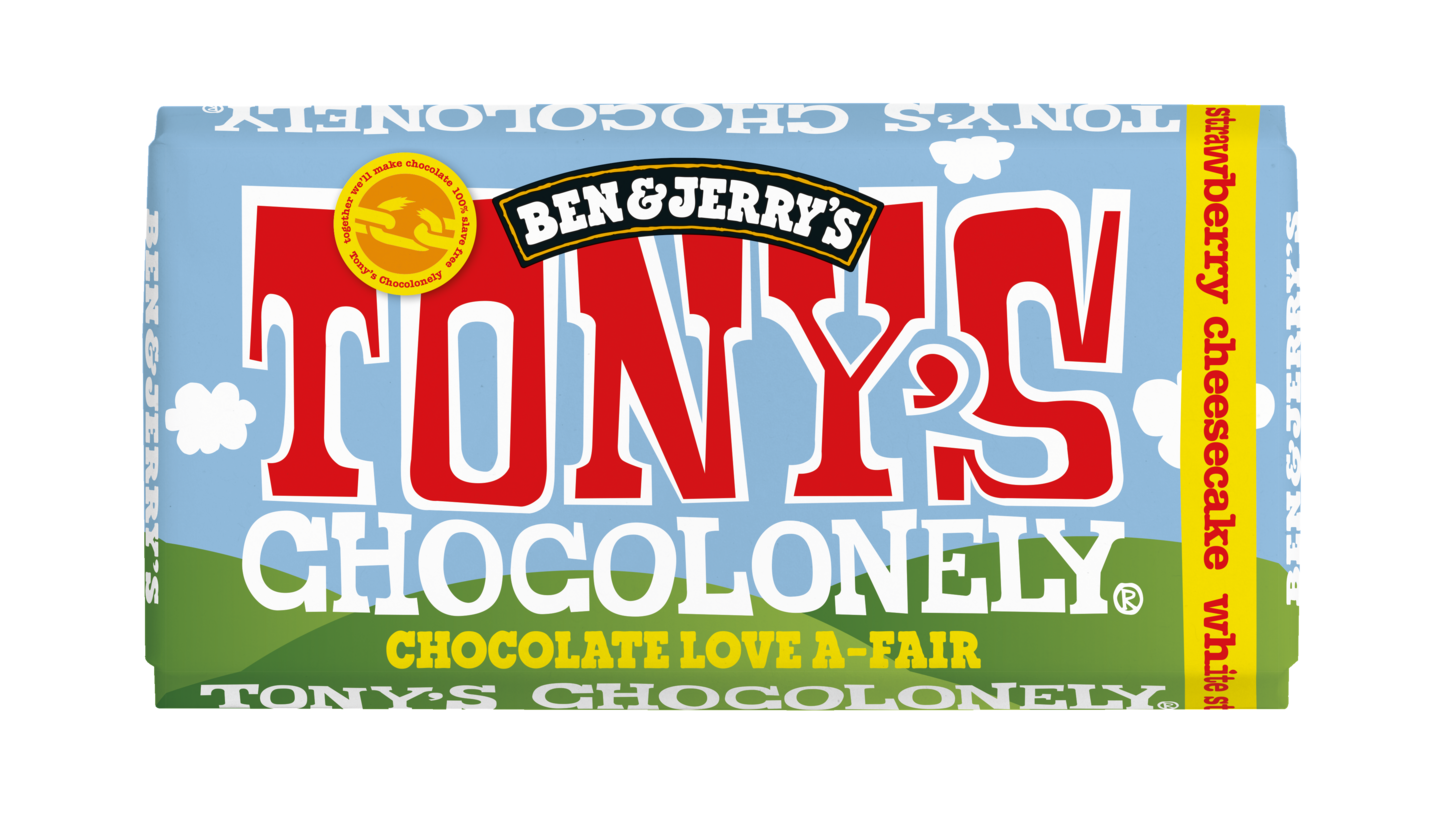 Tony's 180g White chocolate strawberry cheesecake