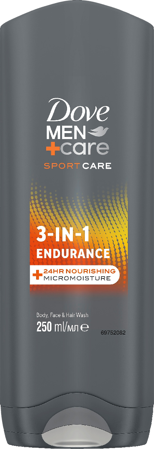 Dove Men+Care suihkusaippua 250ml SportCare 3in1 Endurance