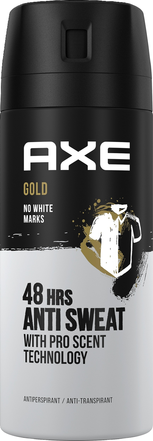 Axe antiperspirant spray 150ml Gold 72hrs anti sweat