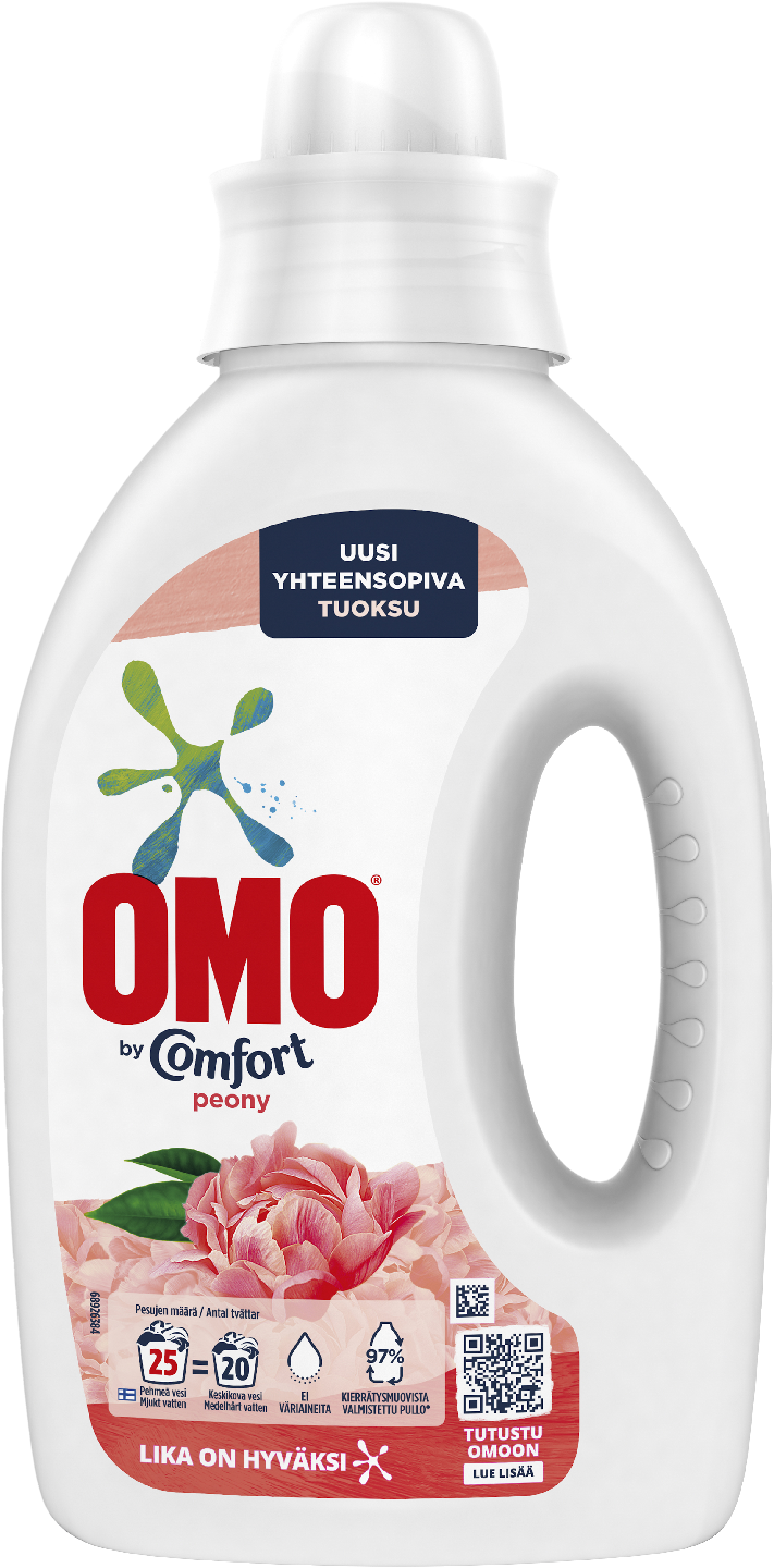 Omo by Comfort pyykinpesuneste 1L peony bloom & frangipani